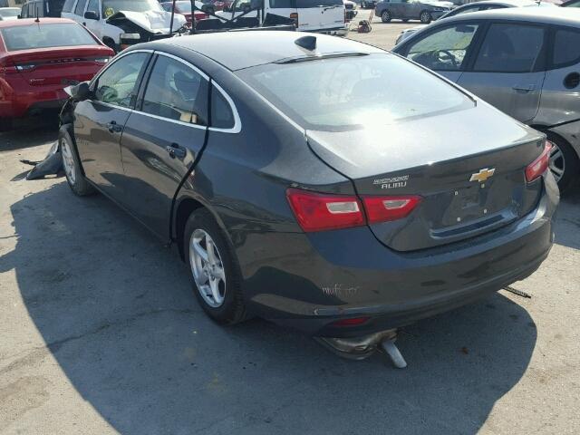 1G1ZB5ST4HF239817 - 2017 CHEVROLET MALIBU LS ნაცრისფერი ფოტო 3