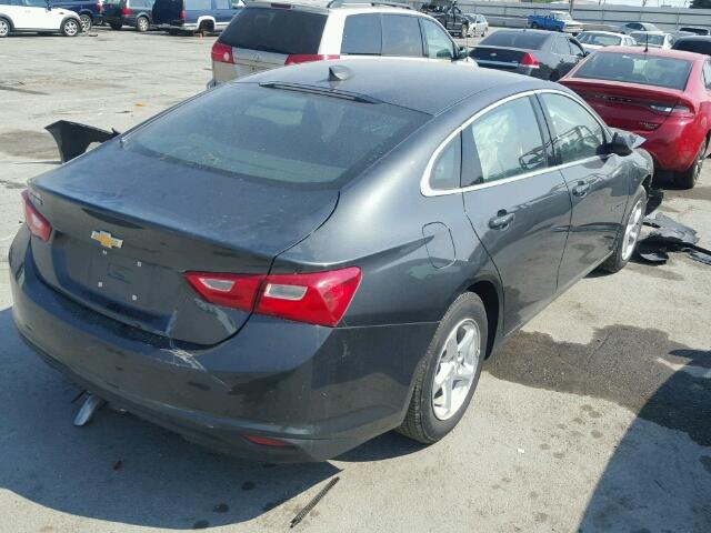 1G1ZB5ST4HF239817 - 2017 CHEVROLET MALIBU LS ნაცრისფერი ფოტო 4