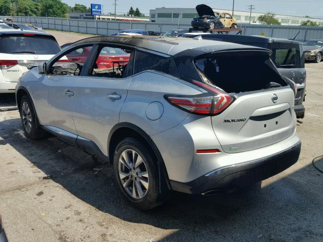 5N1AZ2MH9FN262497 - 2015 NISSAN MURANO GRAY photo 3