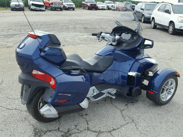 2BXJBKC16AV001361 - 2010 CAN-AM SPYDER ROA BLUE photo 4