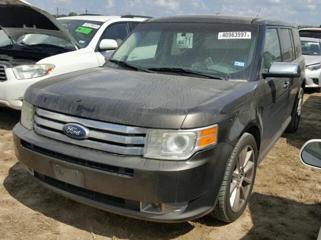 2FMGK5DC8BBD18181 - 2011 FORD FLEX GRAY photo 2