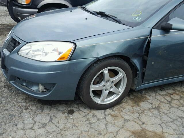 1G2ZJ57K094258344 - 2009 PONTIAC G6 GREEN photo 10