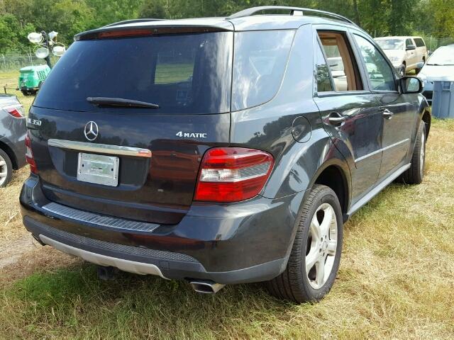 4JGBB86E98A320682 - 2008 MERCEDES-BENZ ML BLACK photo 4