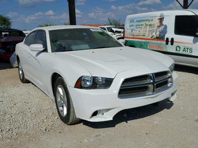 2C3CDXBG0EH197540 - 2014 DODGE CHARGER SE WHITE photo 1