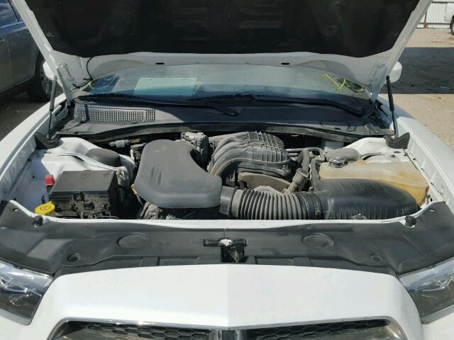 2C3CDXBG0EH197540 - 2014 DODGE CHARGER SE WHITE photo 7