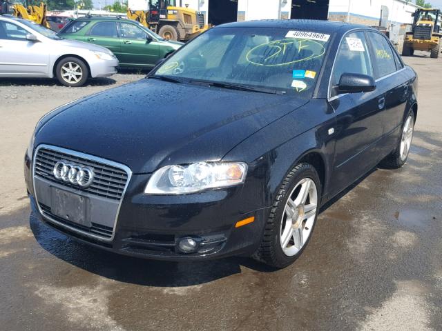 WAUDF78E77A020966 - 2007 AUDI A4 2.0T QU BLACK photo 2