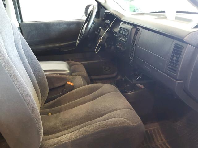 1B7GL22X71S271316 - 2001 DODGE DAKOTA GRAY photo 5