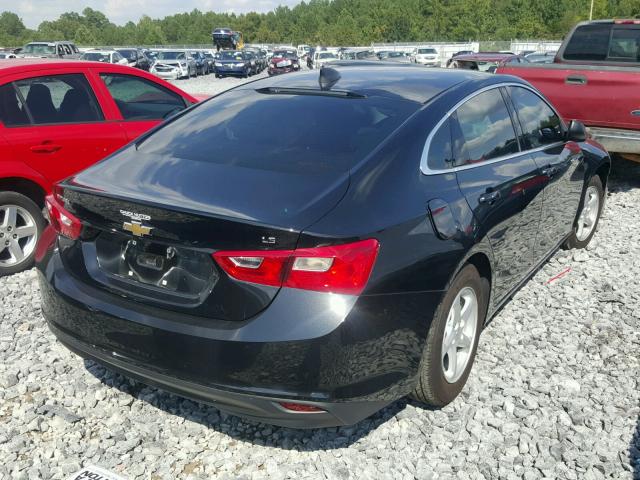 1G1ZB5ST3HF101024 - 2017 CHEVROLET MALIBU LS BLACK photo 4