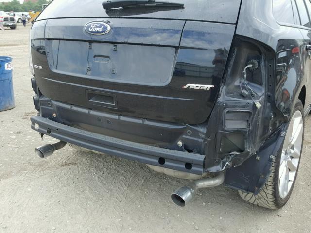 2FMDK30C19BA70220 - 2009 FORD EDGE SPORT BLACK photo 9