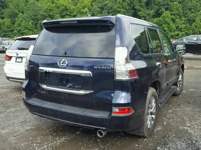 JTJJM7FX0H5164415 - 2017 LEXUS GX PREMIUM BLUE photo 4