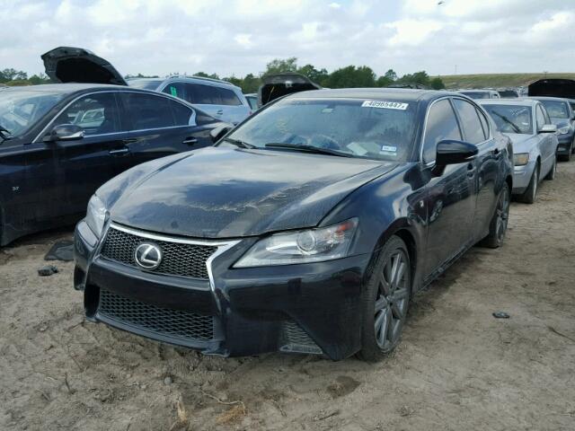 JTHBE1BL3E5031601 - 2014 LEXUS GS BLACK photo 2