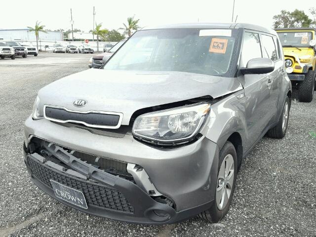 KNDJN2A28E7109547 - 2014 KIA SOUL GRAY photo 2