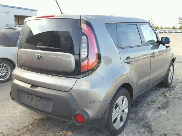 KNDJN2A28E7109547 - 2014 KIA SOUL GRAY photo 4