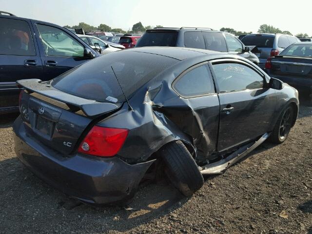 JTKDE177550055653 - 2005 TOYOTA SCION TC ნაცრისფერი ფოტო 4