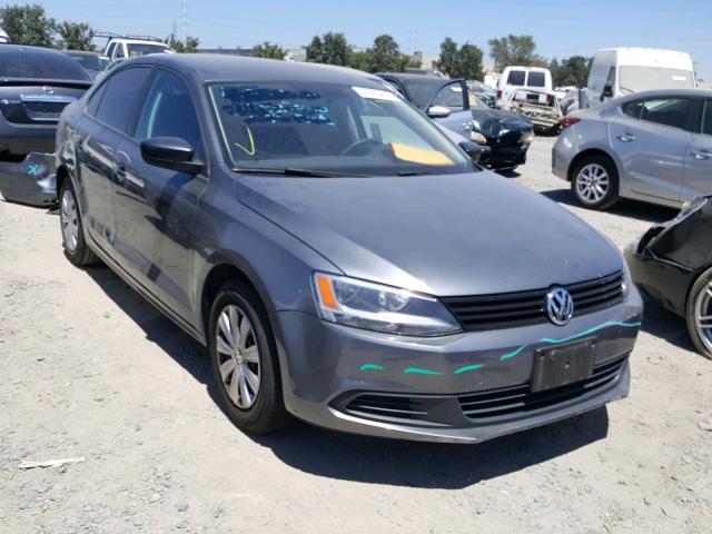 3VW2K7AJ2EM248772 - 2014 VOLKSWAGEN JETTA BASE 灰色 照片 1