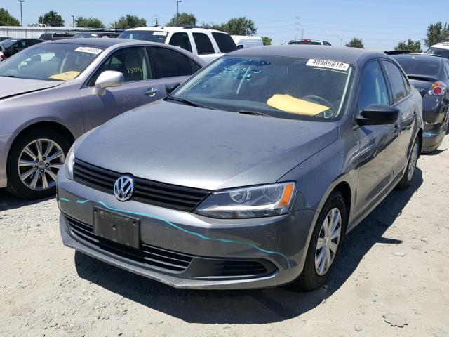 3VW2K7AJ2EM248772 - 2014 VOLKSWAGEN JETTA BASE 灰色 照片 2