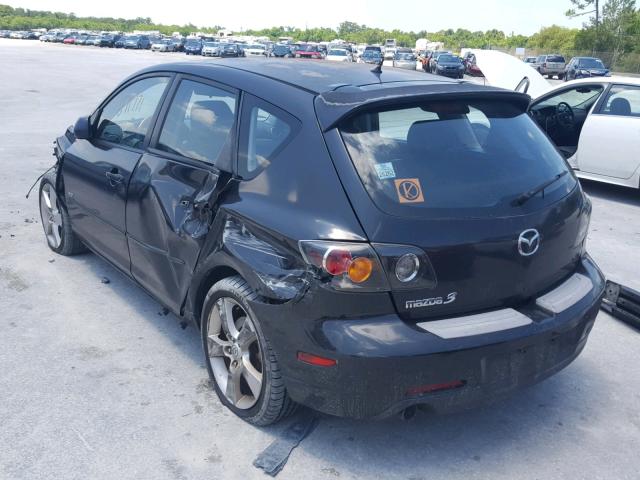 JM1BK343751320653 - 2005 MAZDA 3 HATCHBAC BLACK photo 3