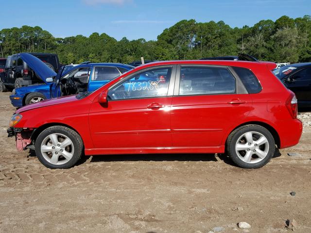 KNAFE161175006501 - 2007 KIA SPECTRA5 S RED photo 9