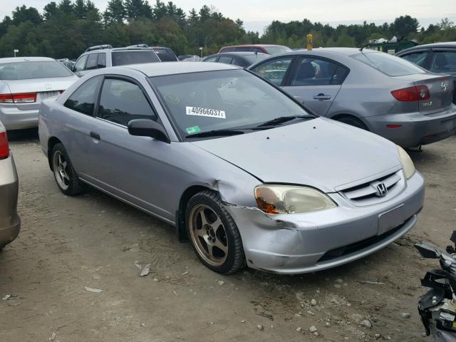 1HGEM22581L026913 - 2001 HONDA CIVIC LX SILVER photo 1