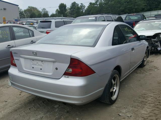 1HGEM22581L026913 - 2001 HONDA CIVIC LX SILVER photo 4