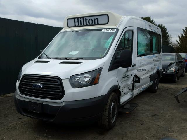 1FDZX2CM0HKA19544 - 2017 FORD TRANSIT T- WHITE photo 2