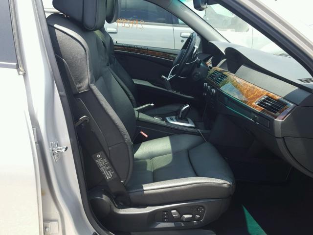 WBANW135X8CZ79891 - 2008 BMW 535 I SILVER photo 5