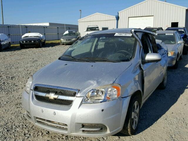 KL1TD5DE9BB193297 - 2011 CHEVROLET AVEO LS SILVER photo 2