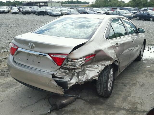 4T4BF1FK8FR453680 - 2015 TOYOTA CAMRY LE BEIGE photo 4