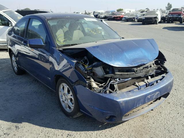 1FAHP32N99W156577 - 2009 FORD FOCUS SE BLUE photo 1