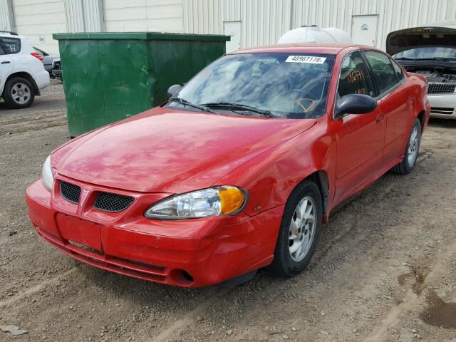 1G2NE52E15M219132 - 2005 PONTIAC GRAND AM S RED photo 2