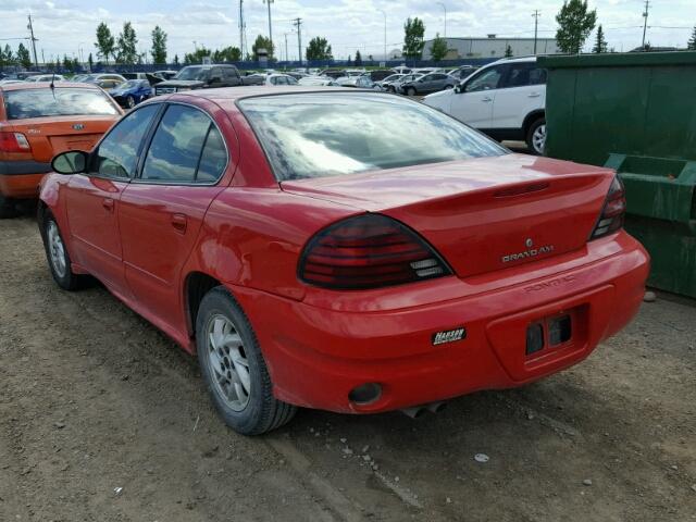1G2NE52E15M219132 - 2005 PONTIAC GRAND AM S RED photo 3