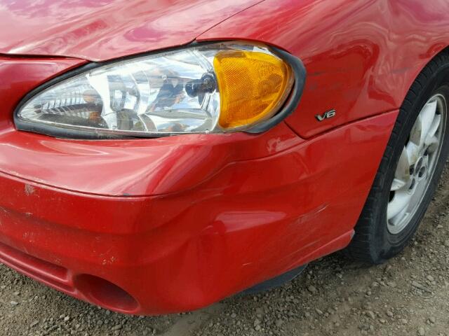 1G2NE52E15M219132 - 2005 PONTIAC GRAND AM S RED photo 9