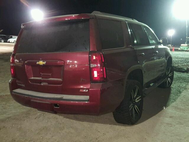 1GNSKBKC5HR177616 - 2017 CHEVROLET TAHOE K150 RED photo 4