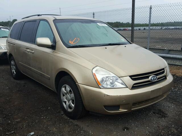 KNDMB233566046989 - 2006 KIA SEDONA EX BEIGE photo 1