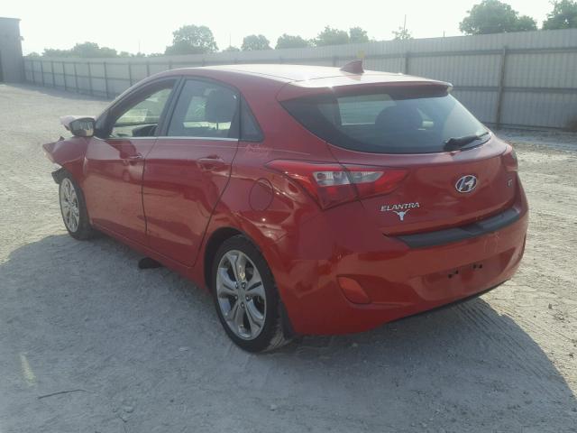 KMHD35LE4DU083052 - 2013 HYUNDAI ELANTRA GT RED photo 3