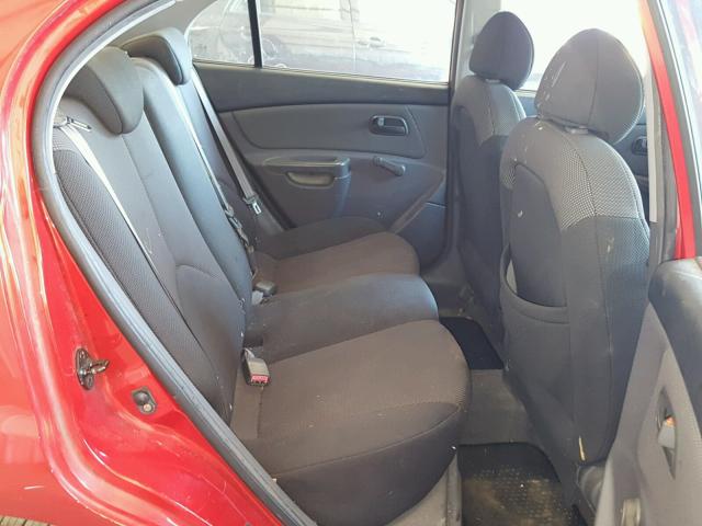 KNADE123066121310 - 2006 KIA RIO RED photo 6