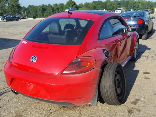 3VWJ17AT4FM617035 - 2015 VOLKSWAGEN BEETLE 1.8 RED photo 4