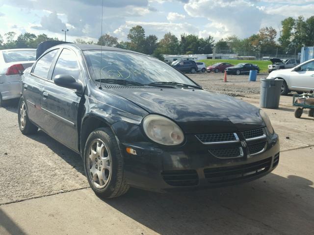 1B3ES56C74D544980 - 2004 DODGE NEON BLACK photo 1