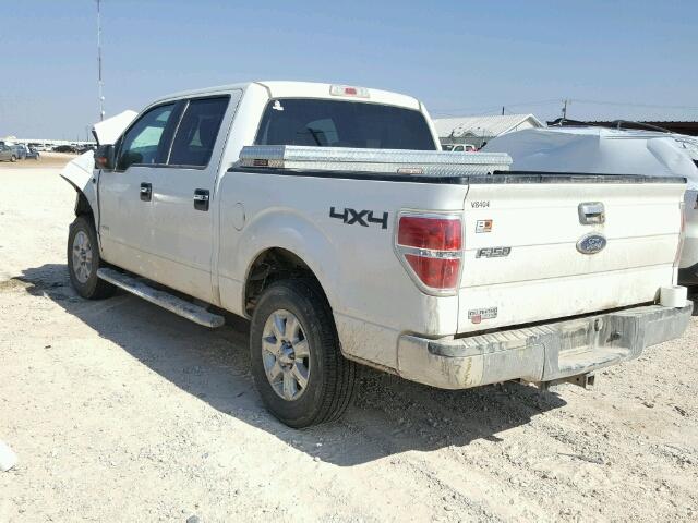 1FTFW1ET2DKF78404 - 2013 FORD F150 SUPER WHITE photo 3