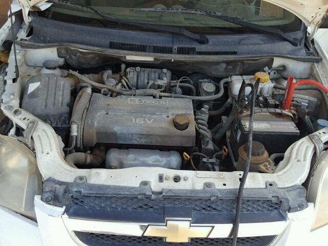 KL1TD56658B135234 - 2008 CHEVROLET AVEO BASE Ақ фото 7