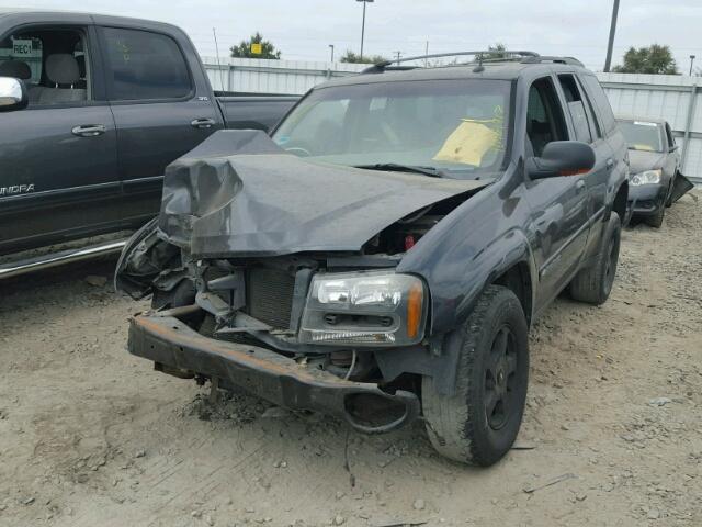 1GNDS13SX42276590 - 2004 CHEVROLET TRAILBLAZE GRAY photo 2