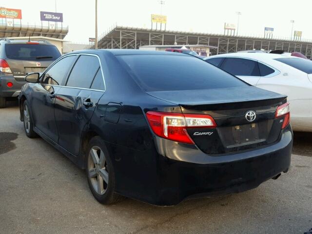 4T1BF1FK0EU314989 - 2014 TOYOTA CAMRY L BLACK photo 3