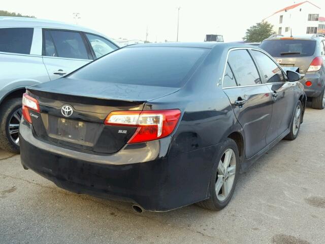 4T1BF1FK0EU314989 - 2014 TOYOTA CAMRY L BLACK photo 4