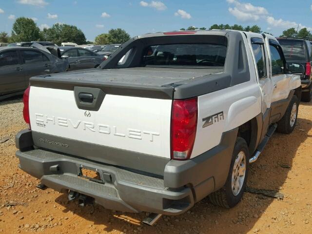 3GNEC13T42G157058 - 2002 CHEVROLET AVALANCHE WHITE photo 4