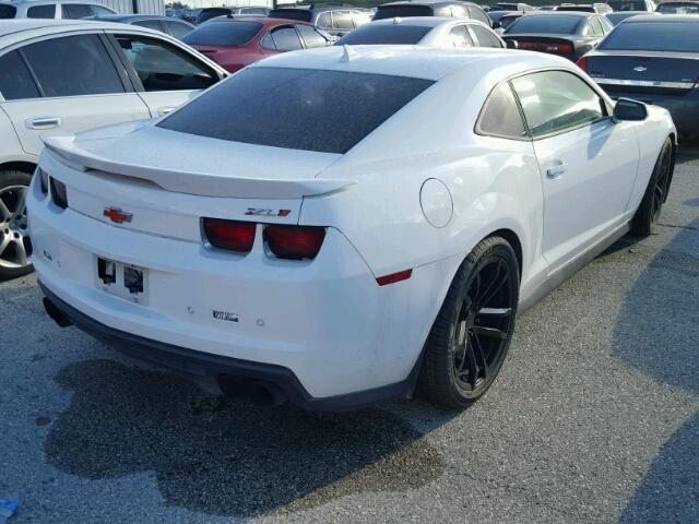 2G1FL1EP7D9807763 - 2013 CHEVROLET CAMARO ZL1 WHITE photo 4