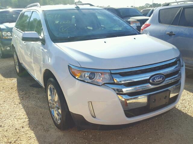 2FMDK3JC2DBA48153 - 2013 FORD EDGE SEL WHITE photo 1