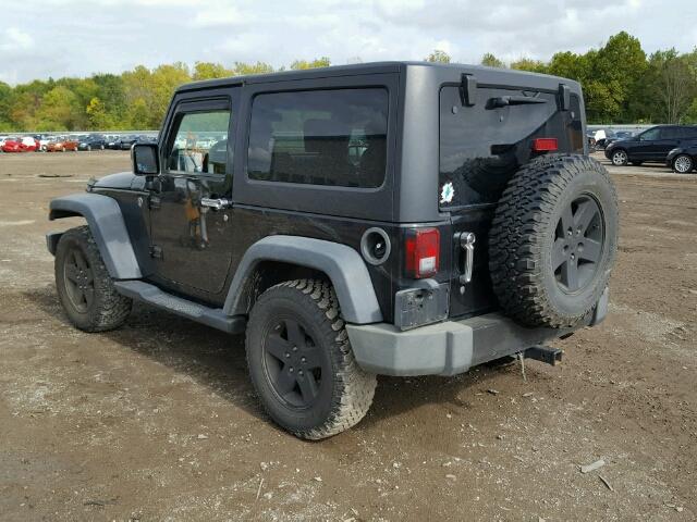 1J4FA24108L607087 - 2008 JEEP WRANGLER BLACK photo 3