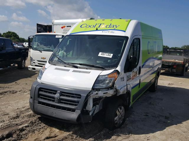 3C6TRVDG5FE511444 - 2015 RAM PROMASTER WHITE photo 2