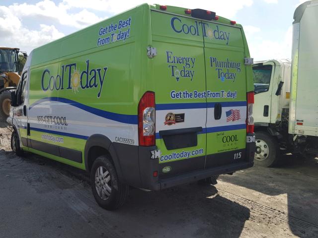 3C6TRVDG5FE511444 - 2015 RAM PROMASTER WHITE photo 3