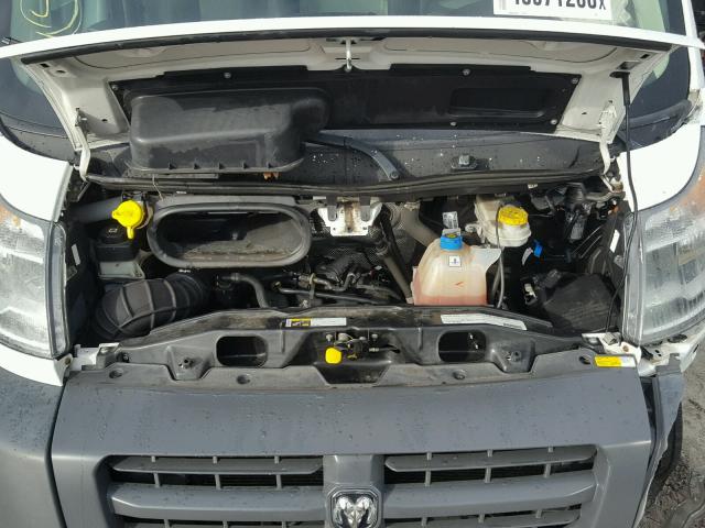 3C6TRVDG5FE511444 - 2015 RAM PROMASTER WHITE photo 7